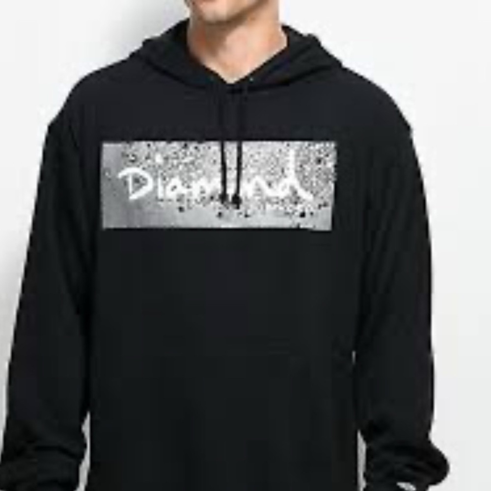 Diamond Supply Co Scatter Box Logo Hoodie Size L - Picture 6 of 6